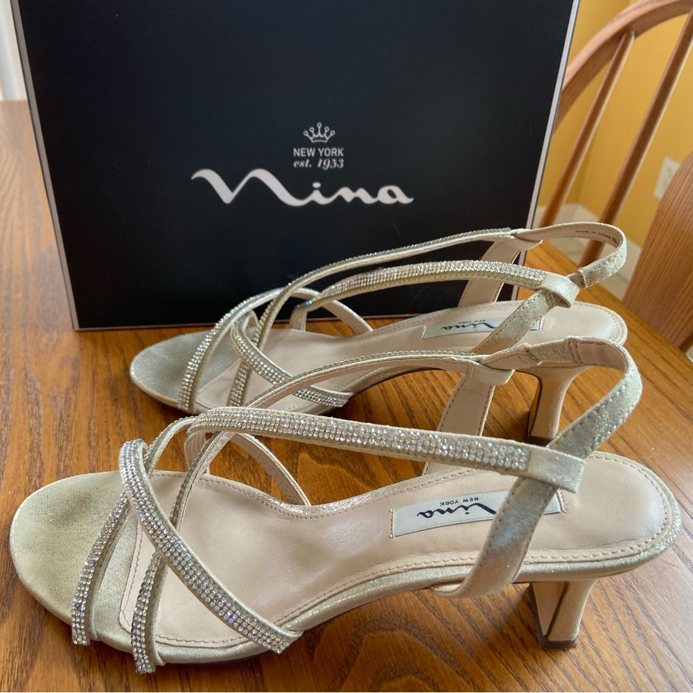 Nina Noni Strappy Sandal - Pale Gold